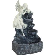 Garden & Outdoor Environment Sunnydaze Decor 29 in. Angel Falls Solar Cascading Water Fountain with