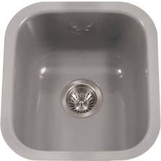 Houzer Kitchen Sinks Houzer Porcela Series Undermount Porcelain Enamel Steel Bowl Kitchen