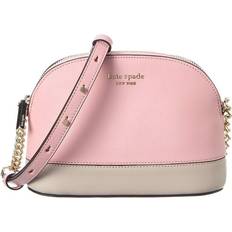 Kate Spade Women's Small Spencer Dome Leather Crossbody Bag Warm Beige Warm Beige Small