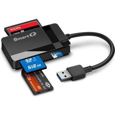 C307 USB 3.0 Portable Card Reader for SD, SDHC, SDXC, MicroSD, MicroSDHC,  MicroSDXC, with Advanced All-in-One Design