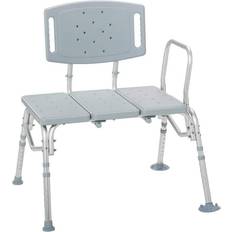 Exercise Benches & Racks Drive Medical Heavy Duty Bariatric Plastic Seat Transfer Bench, Gray