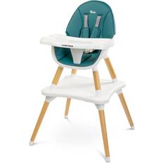 Bære & sitte på salg Caretero High chair 2-in-1 TUVA table dark green