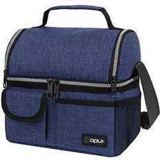 Opux Double Decker Lunch Box Men Women, Insulated Leakproof Cooler