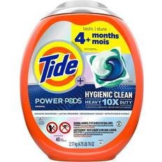 Cleaning Equipment & Cleaning Agents Tide Power PODs Hygienic Clean Heavy Duty, Liquid Laundry Detergent Pacs, HE