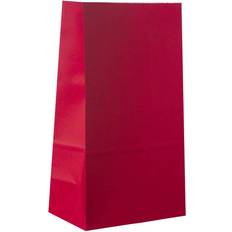 Partay Shenanigans Red Kraft Paper Lunch Food Grade Birthday Gift Bags 50 Count