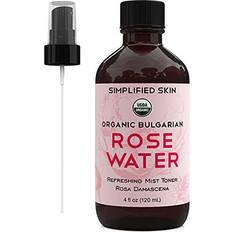Rose water for hair Water for Face & Hair USDA Certified Organic Facial Toner. Alcohol-Free Setting Hydrating