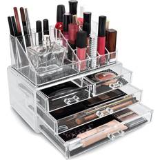 Casafield Acrylic Cosmetic Makeup Organizer & Jewelry Storage