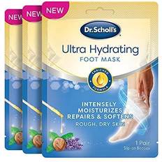 Foot Masks Scholl s Ultra Hydrating Foot Peel Mask 3pk Intensely Moisturizes Repairs Rough