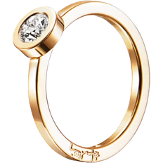 Efva Attling The Wedding Thin Ring - Gold/Diamond