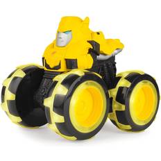 Lekesett TOMY Transformers Monster Treads Lightning Wheels Bumblebee Vehicle – Toy Monster Trucks with Ginormous Light Up Wheels (47422)