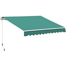 Retractable shade for patio Outsunny 13' Retractable Awning, Patio Awnings, Sunshade Shelter