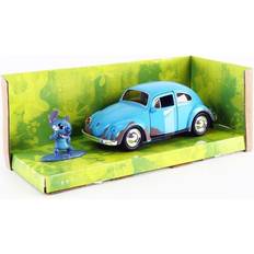 Spielzeugautos Jada Toys Disney Lilo and Stitch 1:32 Volkswagen Beetle Die-cast Car w/ 1.65" Stitch Figure, Toys for Kids and Adults