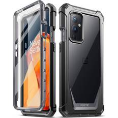 Phone screen protector Poetic Guardian Case for Oneplus 9 5G Clear Case with Built-in Screen Protector Black/Clear