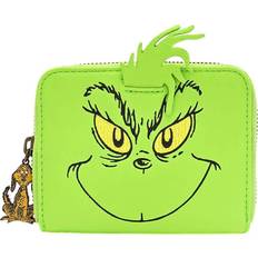 Loungefly The Grinch Face Cosplay Zip-Around Wallet - Green