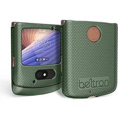 T mobile phone cases BELTRON Case for Motorola RAZR 5G Flip (AT&T/T-Mobile) Snap-On Protective Hard Shell Cover for RAZR 5G Flip Phone (2020) XT2071 (Green)