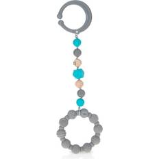 Nuby Tag-A-Long Teether Gray