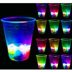 Plastic Cups Glowing Party Event Fun 24pcs
