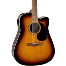 Cheap Acoustic Guitars Mitchell D120CE Dreadnought Cutaway CE Acoustic-Electric Guitar 3-Color Sunburst