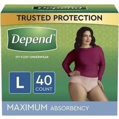 Depend FIT-FLEX Adult Incontinence Disposable Underwear for Women, Maximum Absorbency