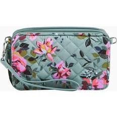 Vera Bradley RFID All in One Crossbody Bag in Rosy Outlook Floral