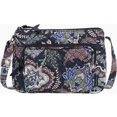 Vera Bradley RFID Little Hipster Crossbody Bags Women Navy Camo Blue/White