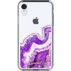 Mobile Phone Accessories Ghostek Scarlet Agate Clear Glitter iPhone XR Case for Women with Elegant Crystal Sparkles Super Tough Protection Ultra Slim Sleek Design Wireless Charging