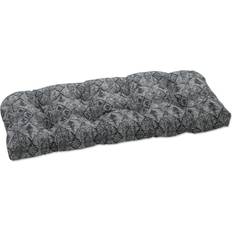 Pillow Perfect Outdoor/Indoor Loveseat Nesco Stone Chair Cushions Black, White