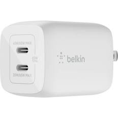 Batteries & Chargers Belkin 2-Port 65W USB-C Power Delivery Wall Charger