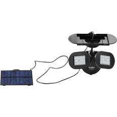 Solar panel lights outdoor Techko Solar Twin Security Wall Light