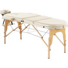 Physa Hopfällbar massagebänk 185-211 x 70-88 x 63-85 cm 227 kg Beige COLMAR BEIGE