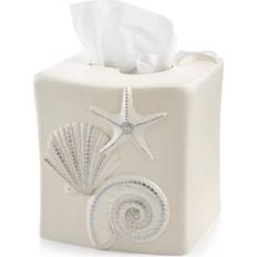 Cloth Napkins Avanti Bath, Sequin Shells Tissue Cover Cloth Napkin White