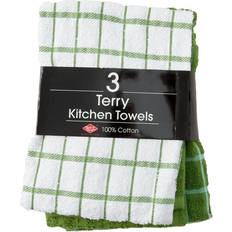 Ritz Black Cotton Kitchen Towel 3 Pk