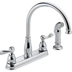 Sink Mounted Kitchen Faucets Delta Windemere (21996LF) Bronze, Chrome, Stainless Steel