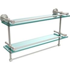 Allied Brass RW-72/30 Retro Wave Collection 30 Inch Double Towel Bar, Satin  Brass 