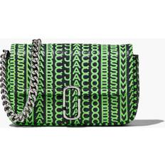 Marc Jacobs The Monogram Leather J Mini Shoulder Bag in Grey/Fluo Green Grey/Fluo Green Onesize