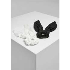 Schwarz Haargummis Urban Classics Scrunchies With XXL Bow 2-Pack black/white