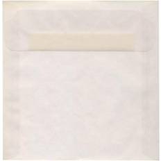 Jam Paper Â 9.5 x 9.5 Square Translucent Vellum Invitation Envelopes, Clear, 25/Pack (2851357) Clear