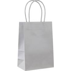 BagDream 25pcs Shopping Bag 8x4.75x10.5 inch, Cub, Paper Bags, Gift Bags, Kraft Bags, Retail Bags, White Paper Bags with Handles