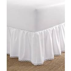 White Valance Sheets Laura Ashley Crochet Ruffledfull Bed Skirt Valance Sheet White