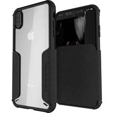 Wallet Cases Ghostek Exec 3 Leather Flip Wallet Case for iPhone XS Max, Black