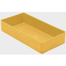 Bins, height 40 mm, yellow, LxW 198x99 mm, pack of 50