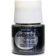 Pebeo Setacolor Opaque 45ml Shimmer Jet Black