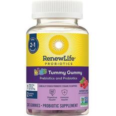 Vitamins & Minerals Renew Life Kids Tummy Gummy - Raspberry Supplement Vitamin 1 Billion