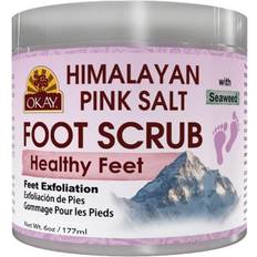 OKAY Himalayan Pink Salt with Seaweed Foot Scrub, 6