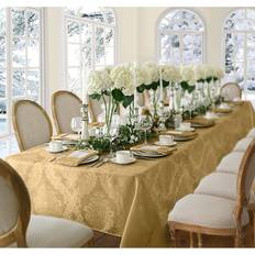 Polyester Cloths & Tissues Elrene Barcelona Damask Tablecloth Gold