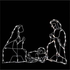 Christmas Lights Northlight 25.5" Holy Family Nativity Scene Christmas Lamp