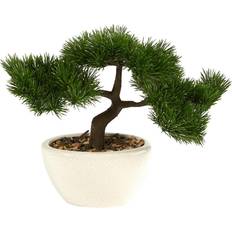 Nearly Natural Cedar Bonsai Green/Black Artificial Plant