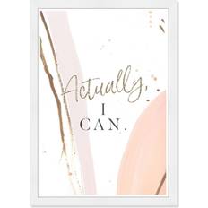 Wynwood Studio 13" 19" Actually I Can Motivational Quotes Framed Figurine
