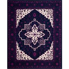 Safavieh Bellagio Purple, White 96x120"