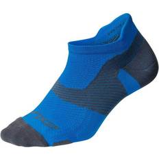 Undertøy 2XU Vectr Light Cushion No Show Sock - Vibrant Blue/Grey